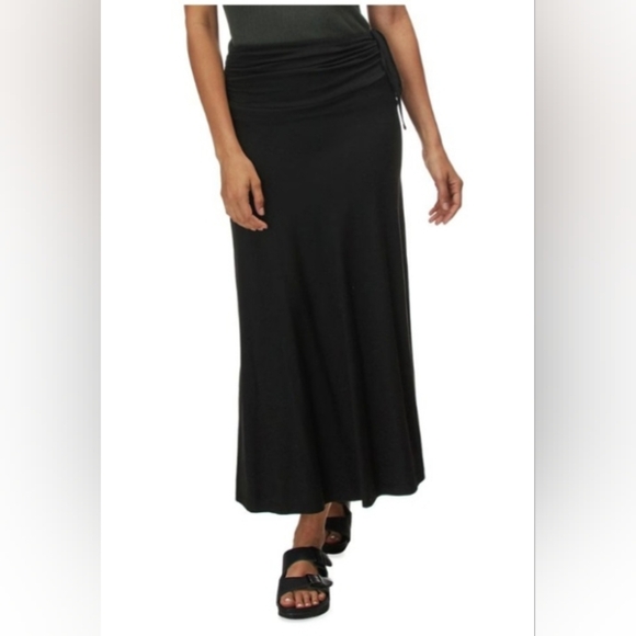 Patagonia The Kamala Midi Skirt Black EUC Size Medium - Picture 1 of 9